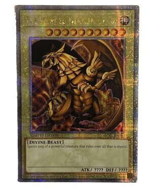 Yugioh ATTRIBUTE MISPRINT “Divino” LC01-EN003 The Winged Dragon Ra QCSR VLP Card